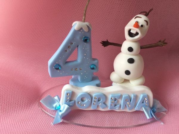 Vela Frozen personalizada